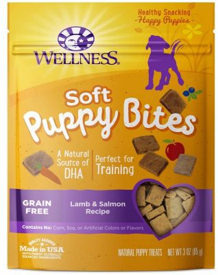 Wellness Soft Puppy Bites Lamb & Salmon Dog Treats 3oz