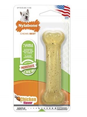 Nylabone FlexiChew Dog Bone - Chicken Flavor