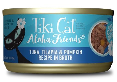 Tiki Cat Aloha Friends Tuna with Tilapia & Pumpkin Canned Cat Food