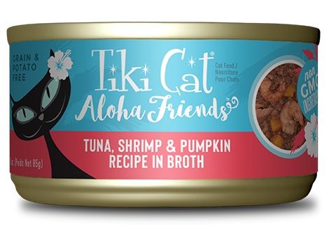 Tiki Cat Aloha Friends Tuna with Shrimp & Pumpkin Canned Cat Food