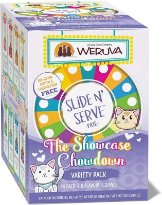 Weruva The Showcase Chowdown Variety Pack Cat Food Pouches - 16x2.8oz