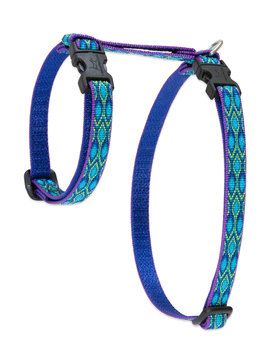 Lupine Originals Pattern H-Style Adjustable Cat Harness - Rain Song