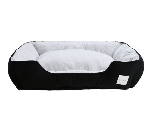 Kort & Co Faux Fur Grey Cuddler Pet Bed