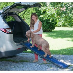 Pet Gear Travel Lite BI-FOLD Full Pet Ramp 66"-Black/Blue