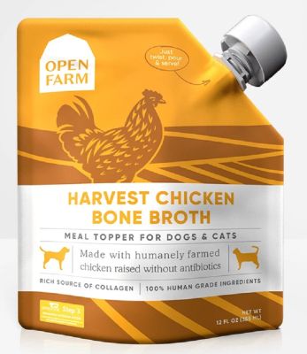 Open Farm Harvest Chicken Bone Broth for Dogs