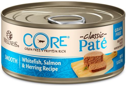 Wellness CORE Grain-Free Whitefish, Salmon & Herring Canned Cat Food - 24 x 5.5oz