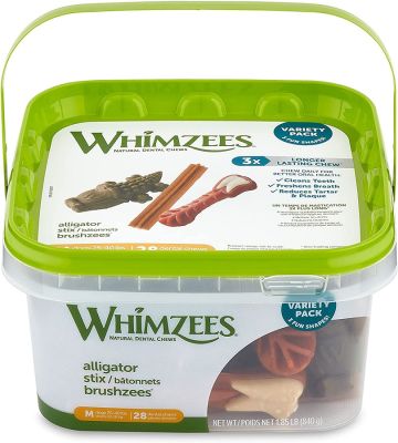 Whimzees Variety Pack in Plastic Tub