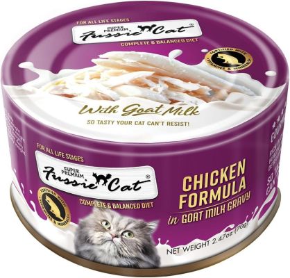 Fussie Cat Super Premium Chicken Formula In Goat Milk Recipe Canned Cat Food - 24 x 2.47oz