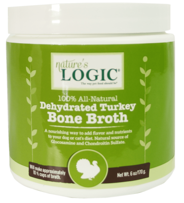 Nature's Logic Dehydrated Turkey Bone Broth for Dogs & Cats - 6oz