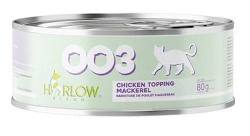 Harlow Blend Chicken Topping Mackerel Canned Cat Food - 24 x 80g (2.8oz)