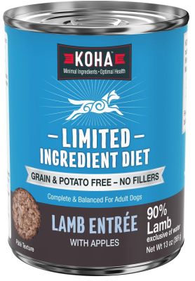 KOHA Limited Ingredient Diet Lamb Entree Canned Dog Food - 12 x 13oz