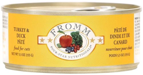 Fromm Four-Star Turkey & Duck Pate Canned Cat Food 12x5.5oz