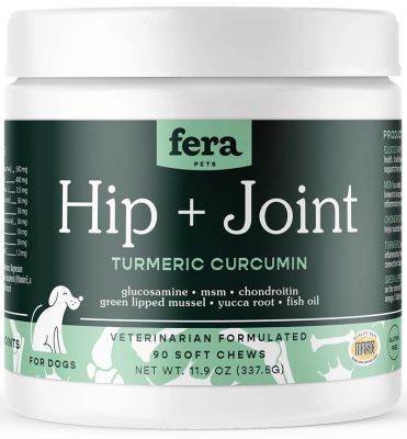 Fera Pets Hip and Joint Support Soft Chews For Dogs - 90 count