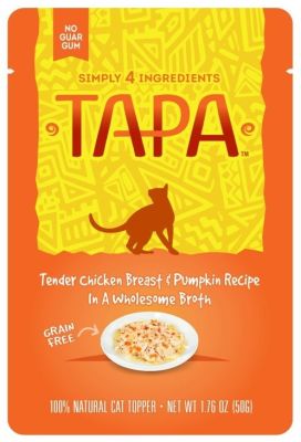 TAPA Grain-Free Chicken & Pumpkin in Broth Cat Food Topper 8x1.76oz