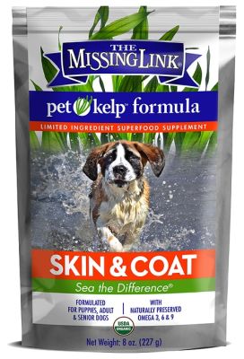 The Missing Link Pet Kelp Skin & Coat Formula Limited Ingredient Superfood Supplement For Dogs 8 oz