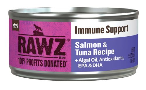 RAWZ Immune Support Salmon and Tuna Canned Cat Food 24 x 5.5oz