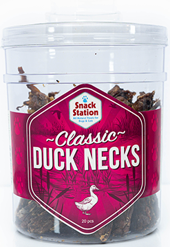 This & That Snack Station Classic Duck Necks Dehydrated Dog Treat - 20ct