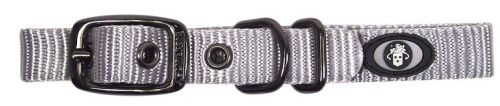 Hamilton Gun Metal Series Single Thick Deluxe Dog Collar