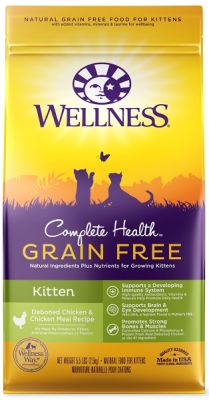 Wellness Complete Health Grain Free Deboned Chicken & Chicken Meal Kitten Dry Cat Food