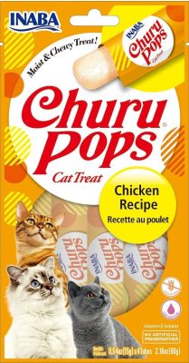 Inaba Churu Pops Grain-Free Chicken Cat Treats 