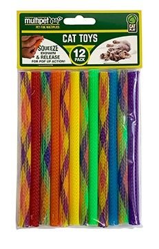 Multipet Kitty Straws Cat Toy (12 ct) 