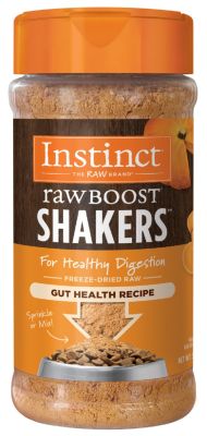 Instinct Raw Boost Shakers Grain Free Freeze Dried Gut Health Recipe Dry Dog Food Topper - 5.5oz