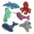 Multipet Deep Sea Cuddler 12" Assorted Dog Toy