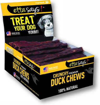 Etta Says! Crunchy Duck Chews Dog Treats