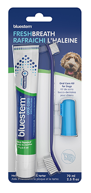 Bluestem Oral Care Kit Vanilla Mint Flavor for Dogs