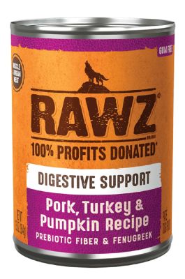 RAWZ Digestive Support Pork, Turkey and Pumpkin Canned Dog Food 12 x 12.5oz