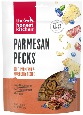 The Honest Kitchen Parmesan Pecks Beef, Parmesan & Blueberry Dog Treats - 8oz