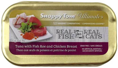 Snappy Tom Ultimates Tuna with Fish Roe and Chicken Breast Canned Cat Food 12 x 85g