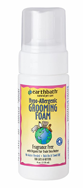 Earthbath Hypo-Allergenic Grooming Foam for Cats 4oz