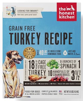 The Honest Kitchen Grain-Free Turkey Dehydrated Dog Food