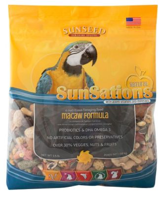 SUNSEED SunSation Natural Macaw Food - 3.5lb