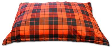 Ruff Love Buffalo Plaid Red & Black Cloud Pillow Dog Bed