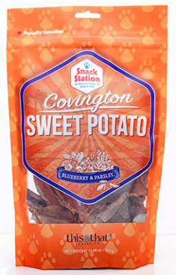 This & That Snack Station Covington Sweet Potato Blueberry & Parsley Dehydrated Dog Treat