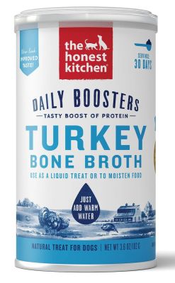 The Honest Kitchen Instant Bone Broth Turkey & Turmeric for Dogs & Cats