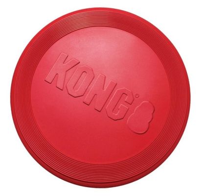 KONG Small Rubber Flyer Disc Dog Toy 
