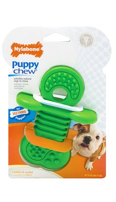 Nylabone Puppy Chew Rubber Teether Dog Toy