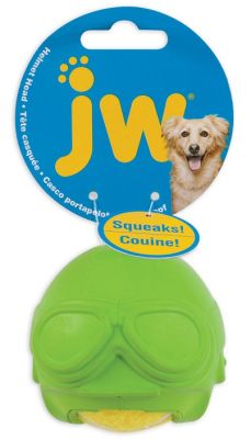 JW Pet Aviator Helmet Head Dog Toy - Assorted Colour
