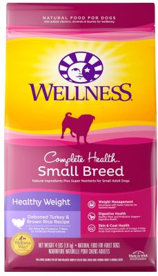 Wellness Small Breed Complete Health Adult Healthy Weight Turkey & Brown Rice Recipe Dry Dog Food
