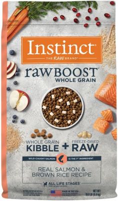Instinct Raw Boost Whole Grain Salmon and Brown Rice Recipe Dry Dog Food