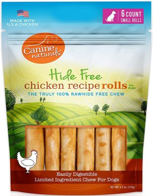 Canine Naturals Hide Free Chicken Roll Dog Chews