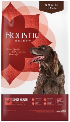 Holistic Select Senior Health Chicken & Rice Grain-Free Dry Dog Food