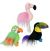 Multipet Margaritaville Tropical Birds Assorted Dog Toy