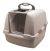 Catit Jumbo Hooded Cat Pan - Warm Gray Color