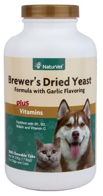 NaturVet Brewer’s Dried Yeast Formula Plus Vitamins Tablets for Dog & Cat