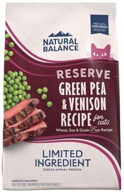 Natural Balance Limited Ingredient Diets Reserve Green Pea & Venison Formula Dry Cat Food 