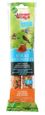 Living World Finch Sticks - Honey Flavour Treat 2 oz - 2 pack
